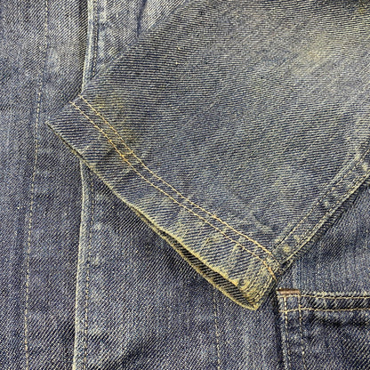 【中古品】【メンズ】 SHAWL COLLAR HEMP DENIM COVERALL ショールカラー ヘンプ デニム カバーオール アウター 146-260312-kh-16-izu サイズ：1 カラー：インディゴ 万代Net店