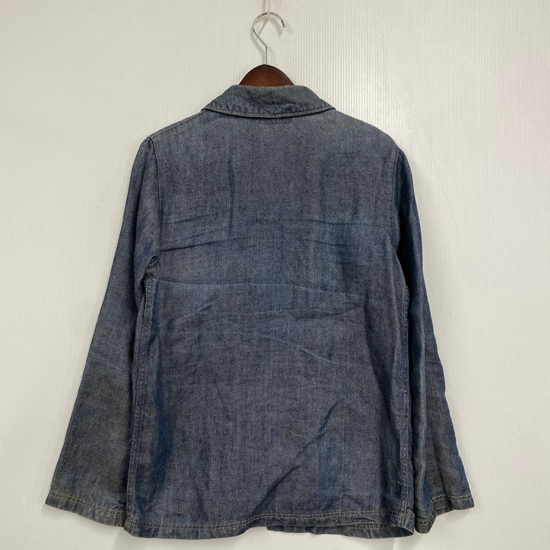 【中古品】【メンズ】 SHAWL COLLAR HEMP DENIM COVERALL ショールカラー ヘンプ デニム カバーオール アウター 146-260312-kh-16-izu サイズ：1 カラー：インディゴ 万代Net店
