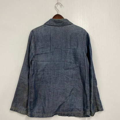 【中古品】【メンズ】 SHAWL COLLAR HEMP DENIM COVERALL ショールカラー ヘンプ デニム カバーオール アウター 146-260312-kh-16-izu サイズ：1 カラー：インディゴ 万代Net店