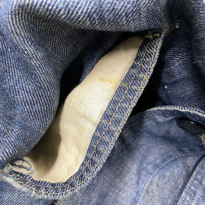 【中古品】【メンズ】 SHAWL COLLAR HEMP DENIM COVERALL ショールカラー ヘンプ デニム カバーオール アウター 146-260312-kh-16-izu サイズ：1 カラー：インディゴ 万代Net店
