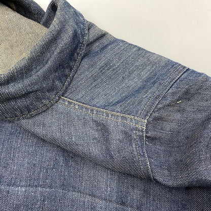 【中古品】【メンズ】 SHAWL COLLAR HEMP DENIM COVERALL ショールカラー ヘンプ デニム カバーオール アウター 146-260312-kh-16-izu サイズ：1 カラー：インディゴ 万代Net店