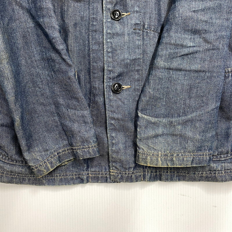 【中古品】【メンズ】 SHAWL COLLAR HEMP DENIM COVERALL ショールカラー ヘンプ デニム カバーオール アウター 146-260312-kh-16-izu サイズ：1 カラー：インディゴ 万代Net店