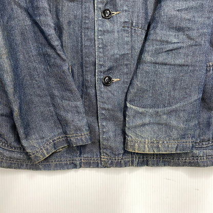 【中古品】【メンズ】 SHAWL COLLAR HEMP DENIM COVERALL ショールカラー ヘンプ デニム カバーオール アウター 146-260312-kh-16-izu サイズ：1 カラー：インディゴ 万代Net店