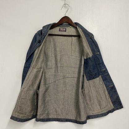 【中古品】【メンズ】 SHAWL COLLAR HEMP DENIM COVERALL ショールカラー ヘンプ デニム カバーオール アウター 146-260312-kh-16-izu サイズ：1 カラー：インディゴ 万代Net店