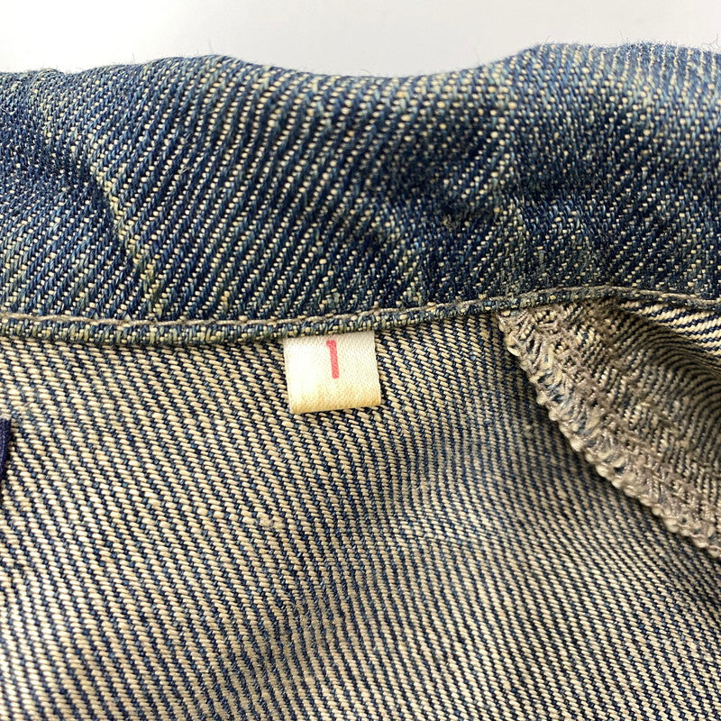 【中古品】【メンズ】 SHAWL COLLAR HEMP DENIM COVERALL ショールカラー ヘンプ デニム カバーオール アウター 146-260312-kh-16-izu サイズ：1 カラー：インディゴ 万代Net店