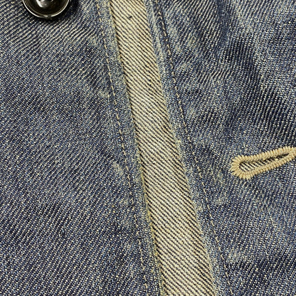 【中古品】【メンズ】 SHAWL COLLAR HEMP DENIM COVERALL ショールカラー ヘンプ デニム カバーオール アウター 146-260312-kh-16-izu サイズ：1 カラー：インディゴ 万代Net店