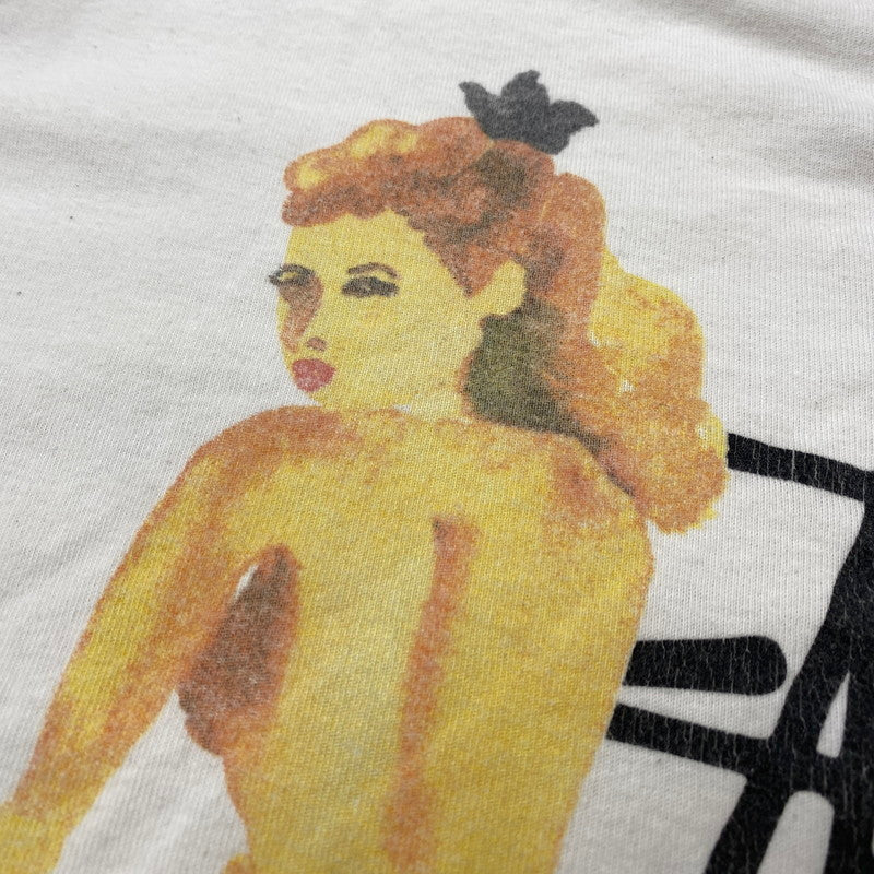 【中古品】【メンズ】 GIRL LS TEE ガール ロングスリーブ Tシャツ トップス 長袖 142-260312-kh-12-izu サイズ：L カラー：ホワイト 万代Net店