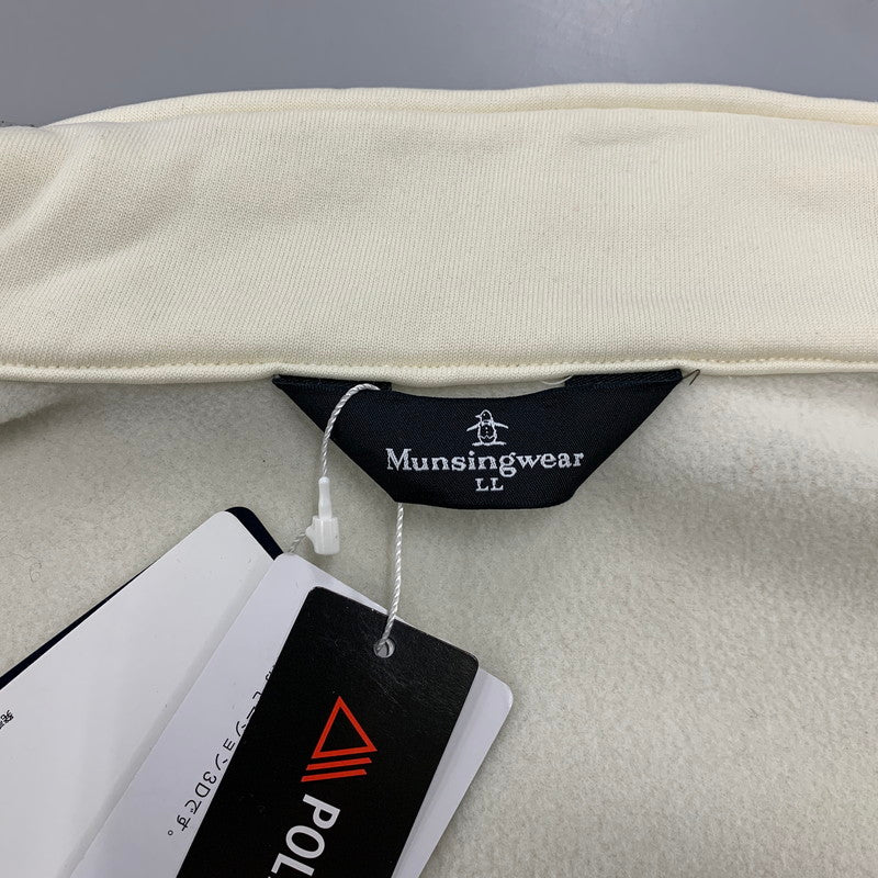 【中古品】【メンズ】 MUNSINGWEAR マンシングウェア GOLF JACKET ゴルフ ジャケット アウター 148-260313-ya-10-izu サイズ：LL カラー：ホワイト 万代Net店