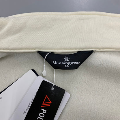 【中古品】【メンズ】 MUNSINGWEAR マンシングウェア GOLF JACKET ゴルフ ジャケット アウター 148-260313-ya-10-izu サイズ：LL カラー：ホワイト 万代Net店