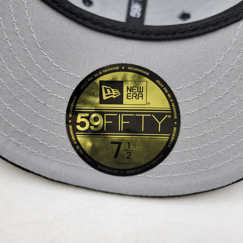 【中古品】【メンズ/レディース】 × MLB エムエルビー × NEW ERA ニューエラ TEAMS BOX LOGO CHICAGO WHITE SOX チーム ボックス ロゴ シカゴ ホワイトソックス 帽子 185-260307-kh-03-izu サイズ：7 1/2（59.6cm） カラー：ブラック 万代Net店