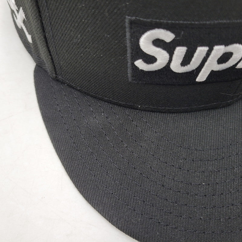 【中古品】【メンズ/レディース】 × MLB エムエルビー × NEW ERA ニューエラ TEAMS BOX LOGO CHICAGO WHITE SOX チーム ボックス ロゴ シカゴ ホワイトソックス 帽子 185-260307-kh-03-izu サイズ：7 1/2（59.6cm） カラー：ブラック 万代Net店
