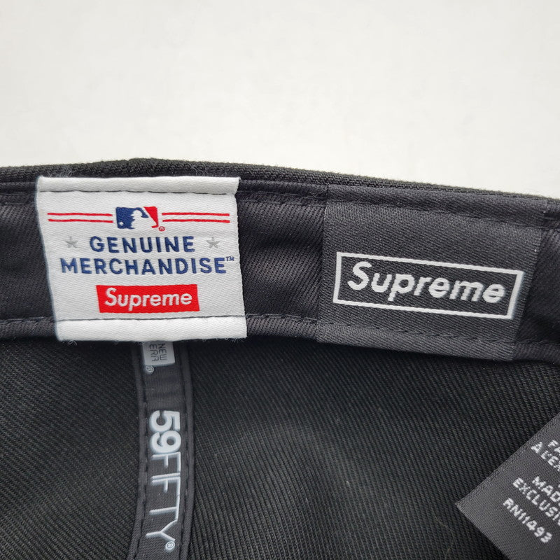 【中古品】【メンズ/レディース】 × MLB エムエルビー × NEW ERA ニューエラ TEAMS BOX LOGO CHICAGO WHITE SOX チーム ボックス ロゴ シカゴ ホワイトソックス 帽子 185-260307-kh-03-izu サイズ：7 1/2（59.6cm） カラー：ブラック 万代Net店