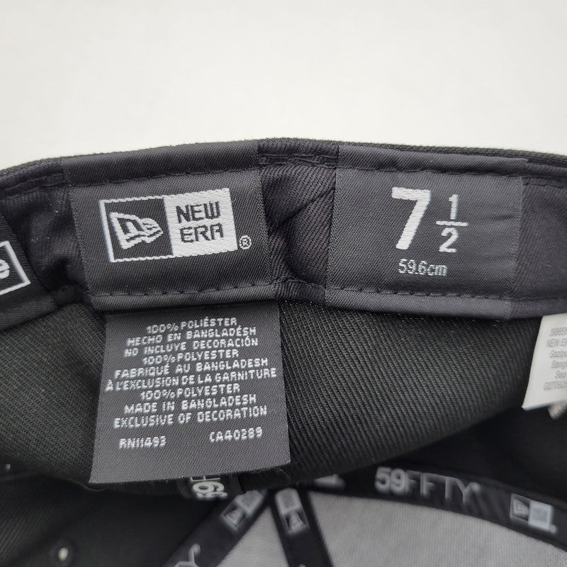 【中古品】【メンズ/レディース】 × MLB エムエルビー × NEW ERA ニューエラ TEAMS BOX LOGO CHICAGO WHITE SOX チーム ボックス ロゴ シカゴ ホワイトソックス 帽子 185-260307-kh-03-izu サイズ：7 1/2（59.6cm） カラー：ブラック 万代Net店
