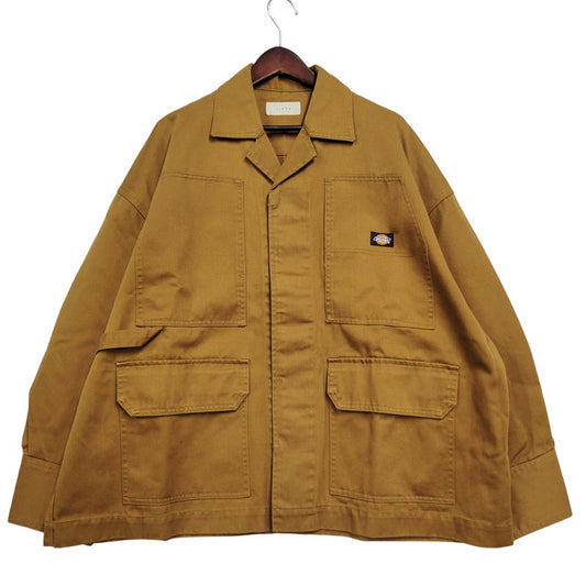 【中古品】【メンズ】 × DICKIES ディッキーズ JIE-18W-JK03 COVER ALL カバーオール アウター 140-260312-kh-09-izu サイズ：2 カラー：ブラウン 万代Net店