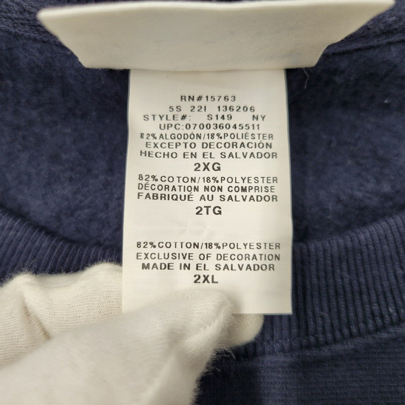 【中古品】【メンズ】 青単復刻タグ 目無し REVERSE WEAVE SWEAT SHIRT リバースウィーブ スウェットシャツ トレーナー 長袖 トップス 148-260312-kh-06-izu サイズ：2XL カラー：ネイビー 万代Net店