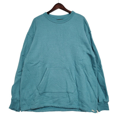 【中古品】【メンズ】 DOUBLE WORKS ダブルワークス SWEATSHIRT スウェットシャツ トレーナー トップス 長袖 145-260312-kh-05-izu サイズ：XXL カラー：ターコイズ 万代Net店