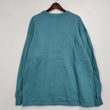 【中古品】【メンズ】 DOUBLE WORKS ダブルワークス SWEATSHIRT スウェットシャツ トレーナー トップス 長袖 145-260312-kh-05-izu サイズ：XXL カラー：ターコイズ 万代Net店