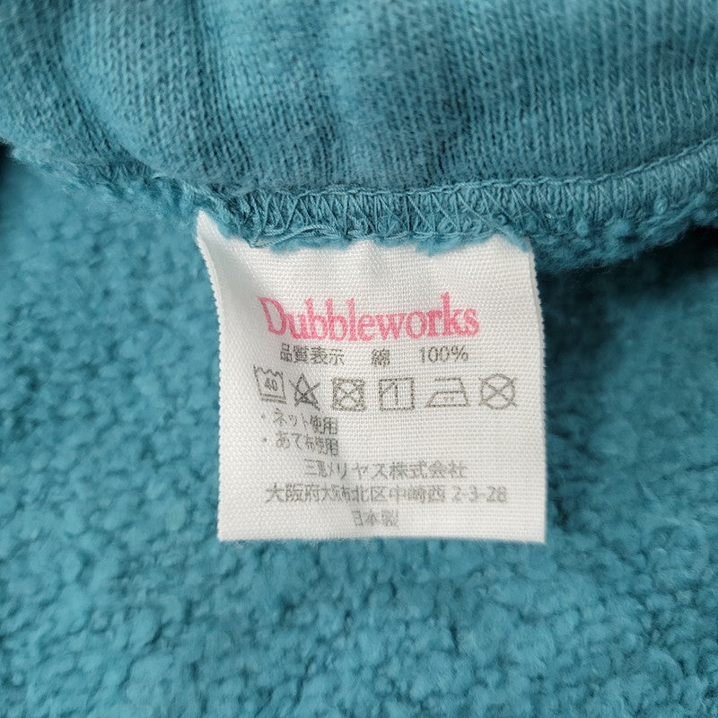 【中古品】【メンズ】 DOUBLE WORKS ダブルワークス SWEATSHIRT スウェットシャツ トレーナー トップス 長袖 145-260312-kh-05-izu サイズ：XXL カラー：ターコイズ 万代Net店