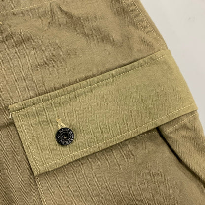 【中古品】【メンズ】 WAREHOUSE ウエアハウス USMC HERRINGBONE MONKEY PANTS ヘリンボーン モンキー パンツ ボトムス 156-260307-kh-11-izu サイズ：33 カラー：カーキ 万代Net店