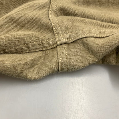 【中古品】【メンズ】 WAREHOUSE ウエアハウス USMC HERRINGBONE MONKEY PANTS ヘリンボーン モンキー パンツ ボトムス 156-260307-kh-11-izu サイズ：33 カラー：カーキ 万代Net店