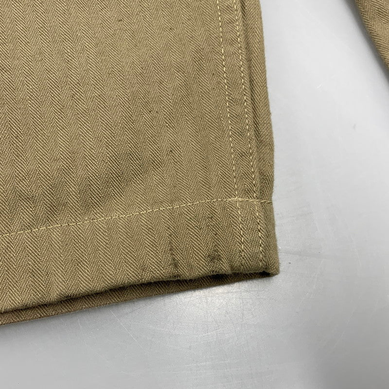 【中古品】【メンズ】 WAREHOUSE ウエアハウス USMC HERRINGBONE MONKEY PANTS ヘリンボーン モンキー パンツ ボトムス 156-260307-kh-11-izu サイズ：33 カラー：カーキ 万代Net店