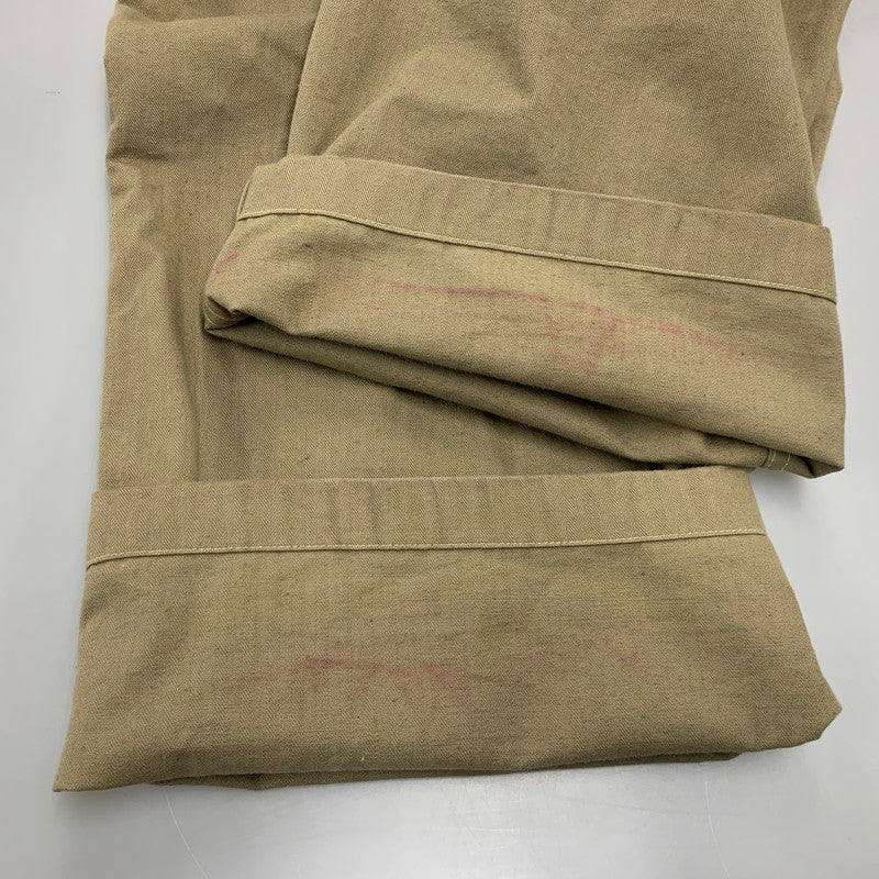 【中古品】【メンズ】 WAREHOUSE ウエアハウス USMC HERRINGBONE MONKEY PANTS ヘリンボーン モンキー パンツ ボトムス 156-260307-kh-11-izu サイズ：33 カラー：カーキ 万代Net店