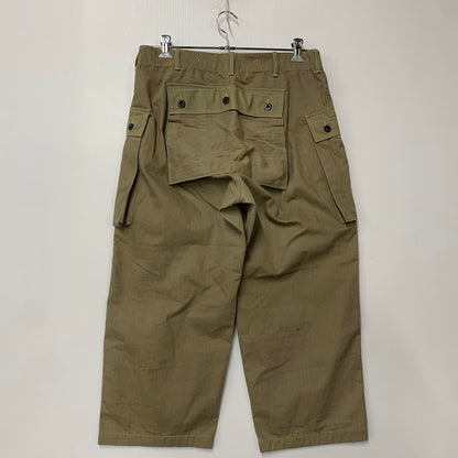 【中古品】【メンズ】 WAREHOUSE ウエアハウス USMC HERRINGBONE MONKEY PANTS ヘリンボーン モンキー パンツ ボトムス 156-260307-kh-11-izu サイズ：33 カラー：カーキ 万代Net店