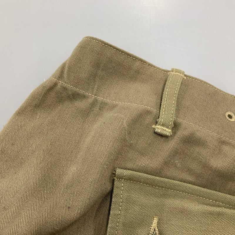 【中古品】【メンズ】 WAREHOUSE ウエアハウス USMC HERRINGBONE MONKEY PANTS ヘリンボーン モンキー パンツ ボトムス 156-260307-kh-11-izu サイズ：33 カラー：カーキ 万代Net店