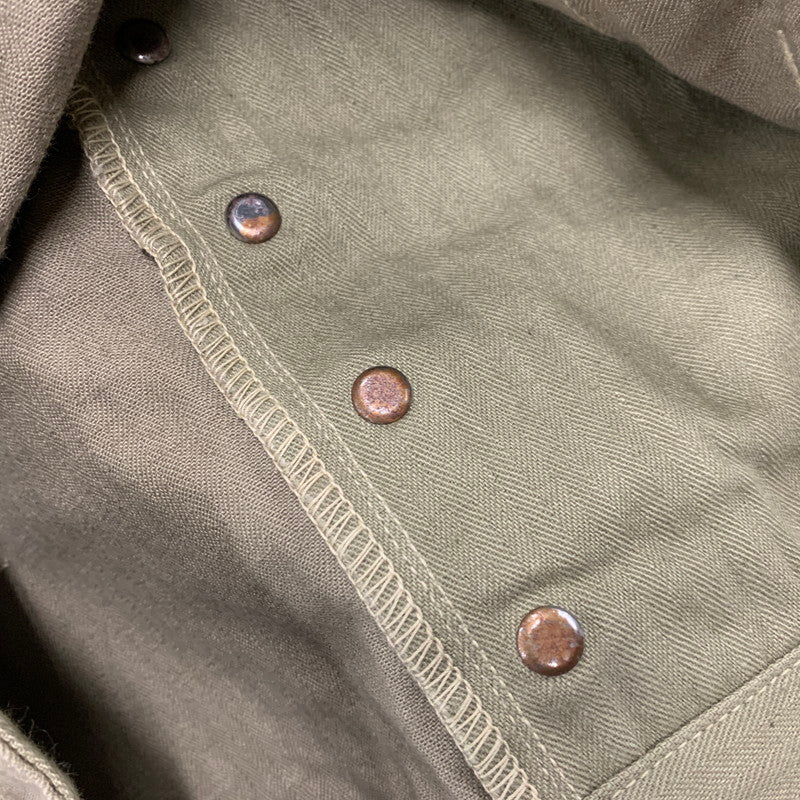 【中古品】【メンズ】 WAREHOUSE ウエアハウス USMC HERRINGBONE MONKEY PANTS ヘリンボーン モンキー パンツ ボトムス 156-260307-kh-11-izu サイズ：33 カラー：カーキ 万代Net店