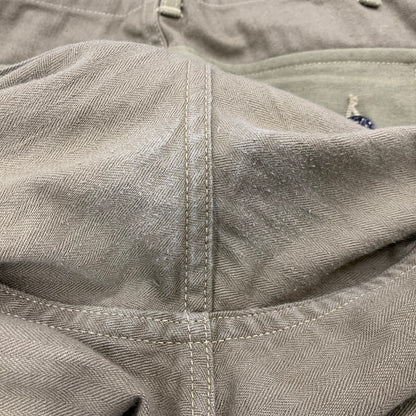 【中古品】【メンズ】 WAREHOUSE ウエアハウス USMC HERRINGBONE MONKEY PANTS ヘリンボーン モンキー パンツ ボトムス 156-260307-kh-11-izu サイズ：33 カラー：カーキ 万代Net店