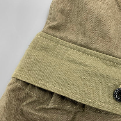 【中古品】【メンズ】 WAREHOUSE ウエアハウス USMC HERRINGBONE MONKEY PANTS ヘリンボーン モンキー パンツ ボトムス 156-260307-kh-11-izu サイズ：33 カラー：カーキ 万代Net店