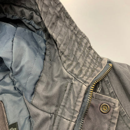 【現状渡し品】【メンズ】 G-STAR RAW ジースター ロウ MULTI POCKET HOODED DUCK JACKET マルチポケット フーデッド ダック ジャケット アウター 141-260313-ya-02-izu サイズ：L カラー：GRAY 万代Net店