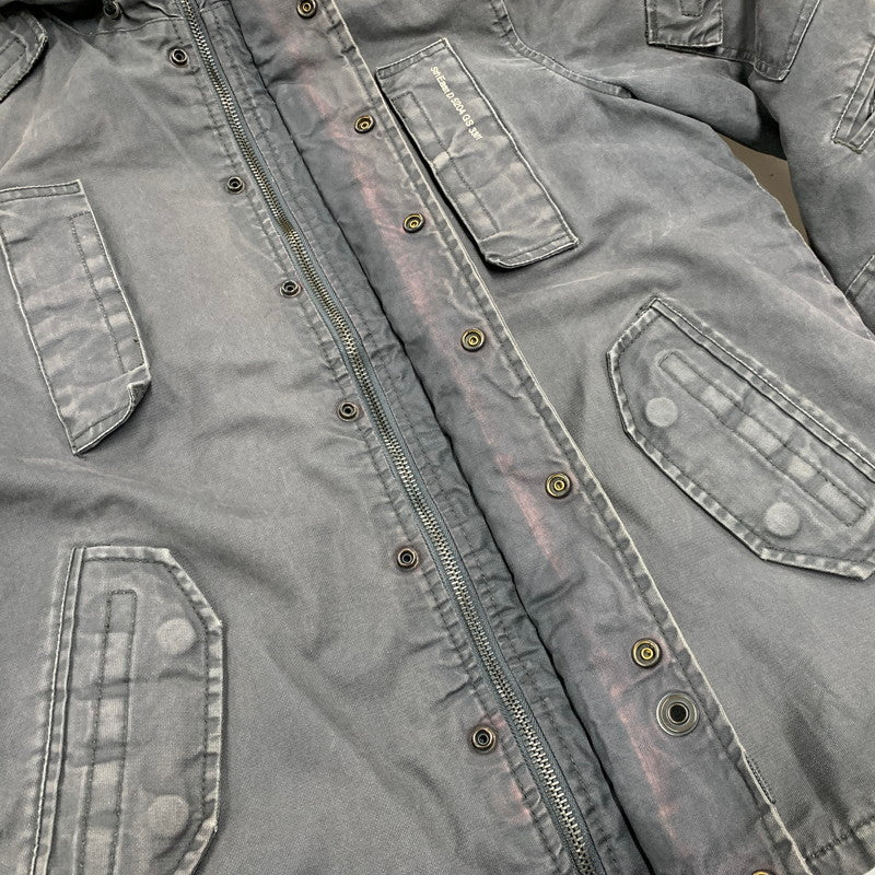 【現状渡し品】【メンズ】 G-STAR RAW ジースター ロウ MULTI POCKET HOODED DUCK JACKET マルチポケット フーデッド ダック ジャケット アウター 141-260313-ya-02-izu サイズ：L カラー：GRAY 万代Net店