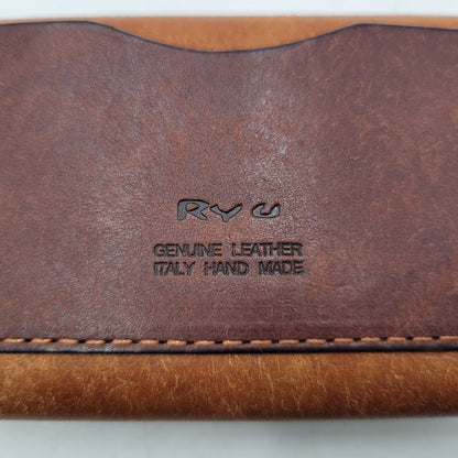 【中古品】【メンズ/レディース】 RYU リュウ BUSINESS CARDCASE ビジネス カードケース 200-260311-cs-11-izu カラー：ブラウン 万代Net店