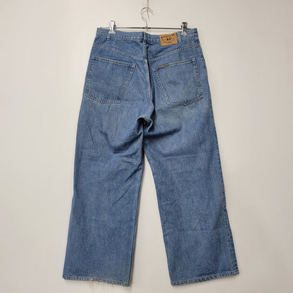 【中古品】【メンズ】 GOURMET JEANS グルメジーンズ TYPE-1 BAGGY DENIM PANTS バギー デニム パンツ ボトムス 151-260308-kh-05-izu サイズ：L カラー：インディゴ 万代Net店