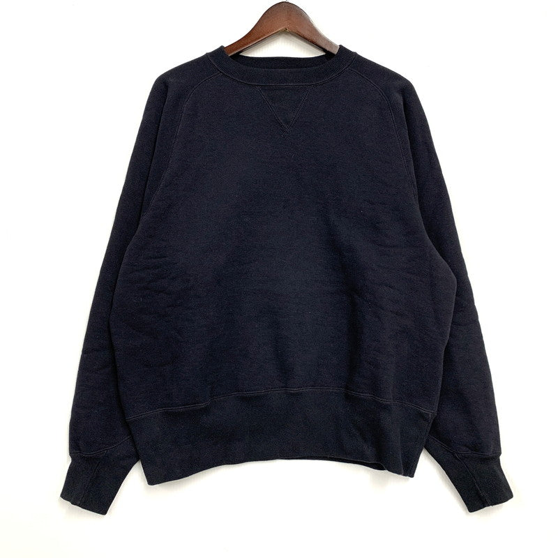 【中古品】【メンズ】 FREEWHEELERS フリーホイーラーズ POWER WEAR 2534005 25AW FREEDOM SLEEVE DOUBLE V SWEAT SHIRT SPECIAL HEAVY WEIGHT LATE 1930-1940S スウェット シャツ トップス 長袖 145-260309-cs-15-izu サイズ：42 カラー：ネイビー 万代Net店