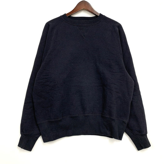 【中古品】【メンズ】 FREEWHEELERS フリーホイーラーズ POWER WEAR 2534005 25AW FREEDOM SLEEVE DOUBLE V SWEAT SHIRT SPECIAL HEAVY WEIGHT LATE 1930-1940S スウェット シャツ トップス 長袖 145-260309-cs-15-izu サイズ：42 カラー：ネイビー 万代Net店