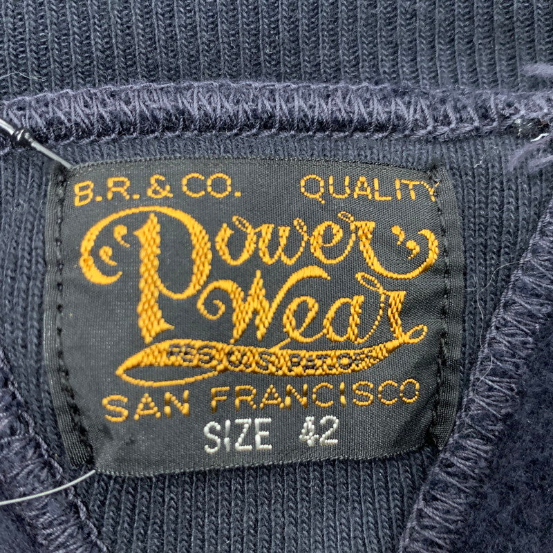 【中古品】【メンズ】 FREEWHEELERS フリーホイーラーズ POWER WEAR 2534005 25AW FREEDOM SLEEVE DOUBLE V SWEAT SHIRT SPECIAL HEAVY WEIGHT LATE 1930-1940S スウェット シャツ トップス 長袖 145-260309-cs-15-izu サイズ：42 カラー：ネイビー 万代Net店