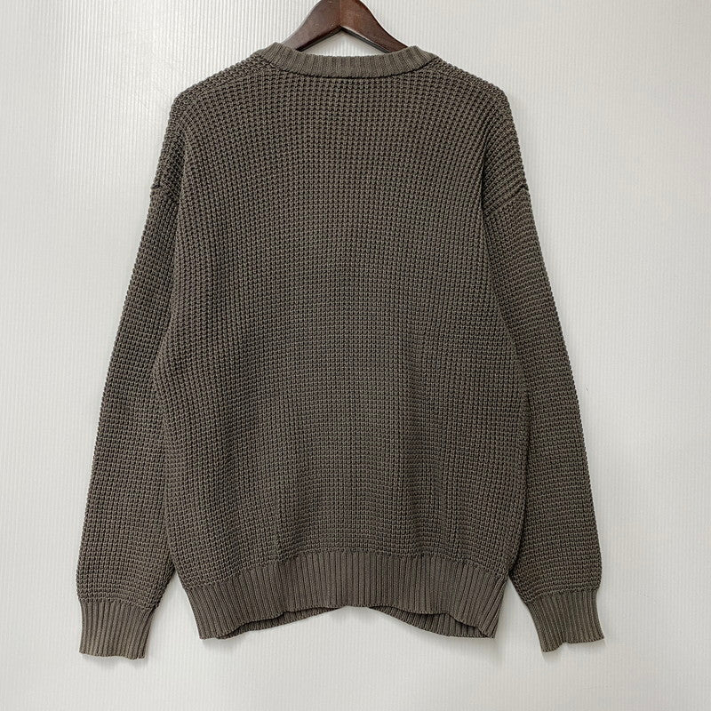 【中古品】【メンズ】 HUF ハフ KN00473 COOLIDGE WAFFLE CARDIGAN ワッフル カーディガン トップス 142-260314-kh-12-izu サイズ：M カラー：グレー 万代Net店