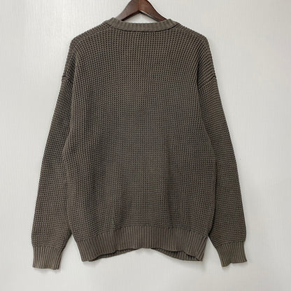 【中古品】【メンズ】 HUF ハフ KN00473 COOLIDGE WAFFLE CARDIGAN ワッフル カーディガン トップス 142-260314-kh-12-izu サイズ：M カラー：グレー 万代Net店