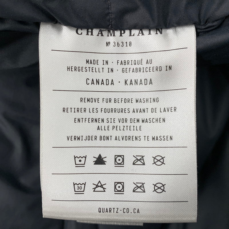 【中古品】【メンズ】 QUARTZ×JOURNAL STANDARD クォーツ×ジャーナルスタンダード QC-010076 CHAMPLAIN 650FILL DOWN COAT シャプレイン ダウン コート アウター 144-260309-cs-20-izu サイズ：XS カラー：ネイビー 万代Net店