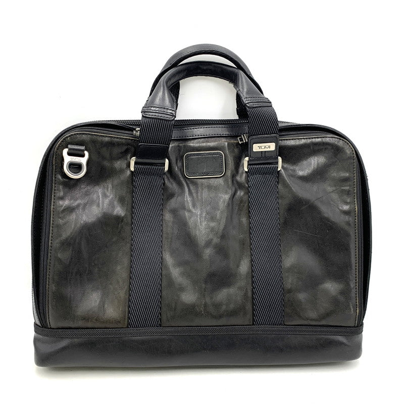 【中古品】【メンズ】 92390DL2 ALPHA BRAVO アルファ ブラボー ANDREWS SLIM LEATHER BRIEF アンドリュース スリム レザー ブリーフ バッグ カバン 鞄 188-260308-ya-12-izu カラー：ブラック 万代Net店