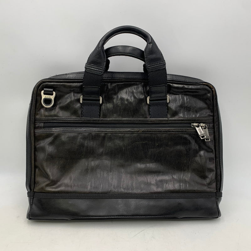 【中古品】【メンズ】 92390DL2 ALPHA BRAVO アルファ ブラボー ANDREWS SLIM LEATHER BRIEF アンドリュース スリム レザー ブリーフ バッグ カバン 鞄 188-260308-ya-12-izu カラー：ブラック 万代Net店