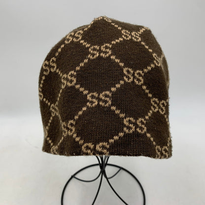 【中古品】【メンズ/レディース】 OLD STUSSY オールド ステューシー 紺タグ 90’S SS LINK BEANIE エスエス リンク ビーニー 帽子 185-260309-cs-11-izu サイズ：F カラー：ブラウン 万代Net店