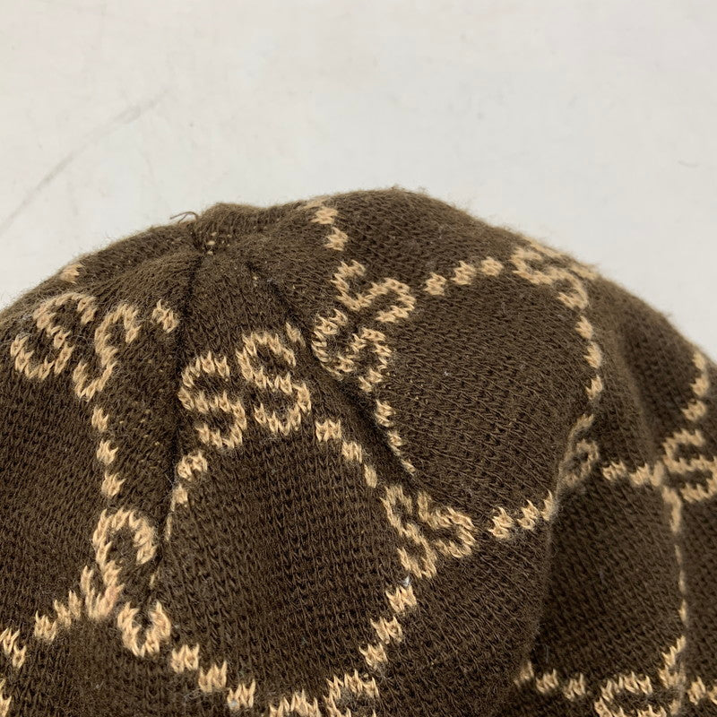 【中古品】【メンズ/レディース】 OLD STUSSY オールド ステューシー 紺タグ 90’S SS LINK BEANIE エスエス リンク ビーニー 帽子 185-260309-cs-11-izu サイズ：F カラー：ブラウン 万代Net店