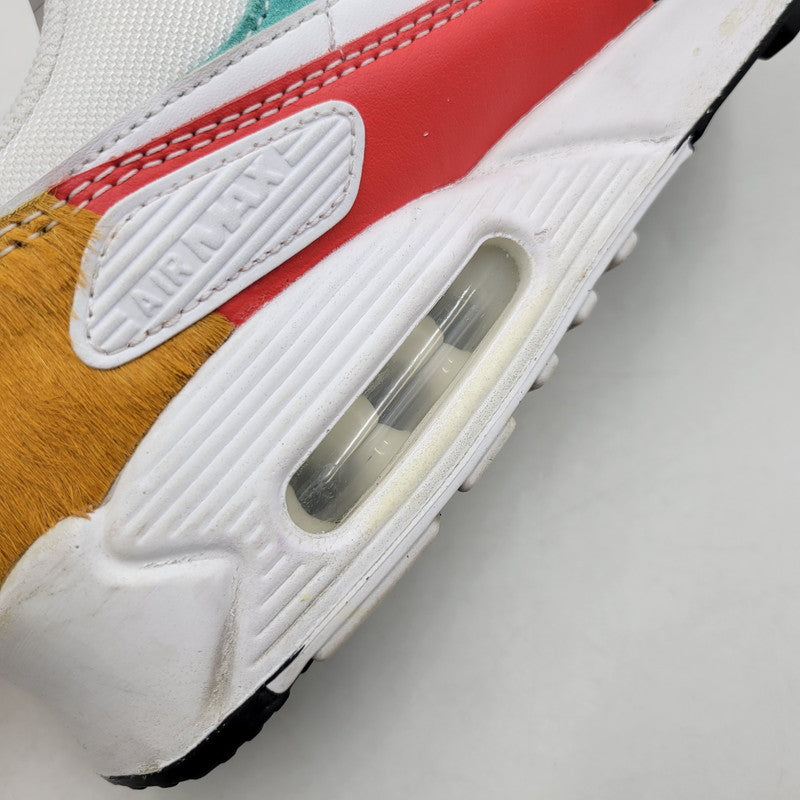 【中古品】【メンズ】 DH5075-100 WOMEN'S AIR MAX 90 SE ウィメンズ エア マックス 90 エスイー スニーカー シューズ 靴 160-260311-cs-19-izu サイズ：27cm カラー：WHITE/WHITE-LIGHT CURRY-HABANERO RED 万代Net店