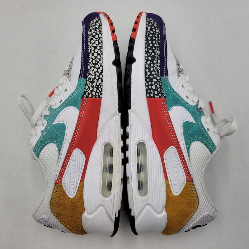 【中古品】【メンズ】 DH5075-100 WOMEN'S AIR MAX 90 SE ウィメンズ エア マックス 90 エスイー スニーカー シューズ 靴 160-260311-cs-19-izu サイズ：27cm カラー：WHITE/WHITE-LIGHT CURRY-HABANERO RED 万代Net店