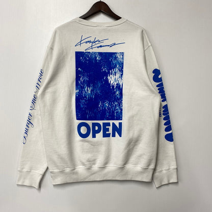【中古品】【メンズ】 BOYS OF SUMMER ボーイズオブサマー UNDER R GRAPHIC SWEAT PULLOVER スウェット プルオーバー 長袖 トップス 142-260309-as-04-izu サイズ：L カラー：ホワイト×ブルー 万代Net店