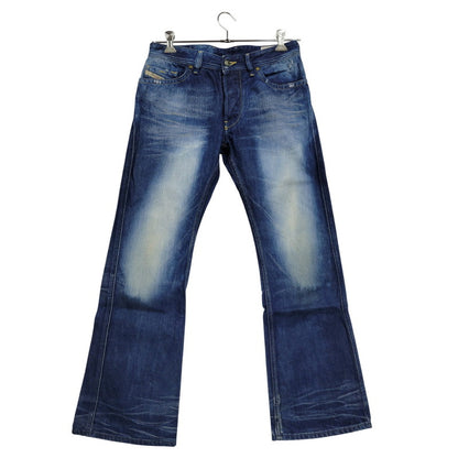 【中古品】【メンズ】 RUKY FLARE DENIM PANTS フレア デニムパンツ ジーンズ ボトムス 152-260314-as-21-izu サイズ：30×30 カラー：インディゴ 万代Net店