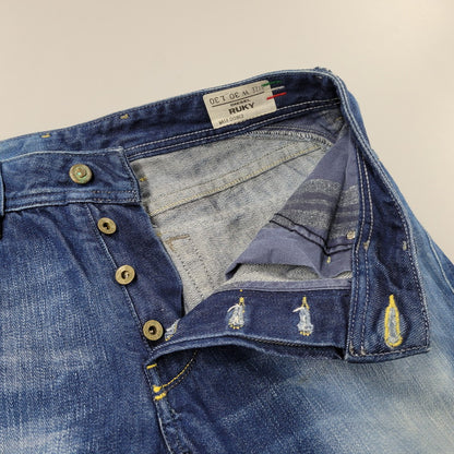【中古品】【メンズ】 RUKY FLARE DENIM PANTS フレア デニムパンツ ジーンズ ボトムス 152-260314-as-21-izu サイズ：30×30 カラー：インディゴ 万代Net店